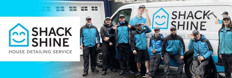 Shack Shine franchise team with branded van